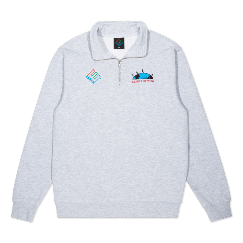 最終値下げ　ENOF zip shirt Leader of Web4 Quarter Zip - Ash Grey – Enron Corporation