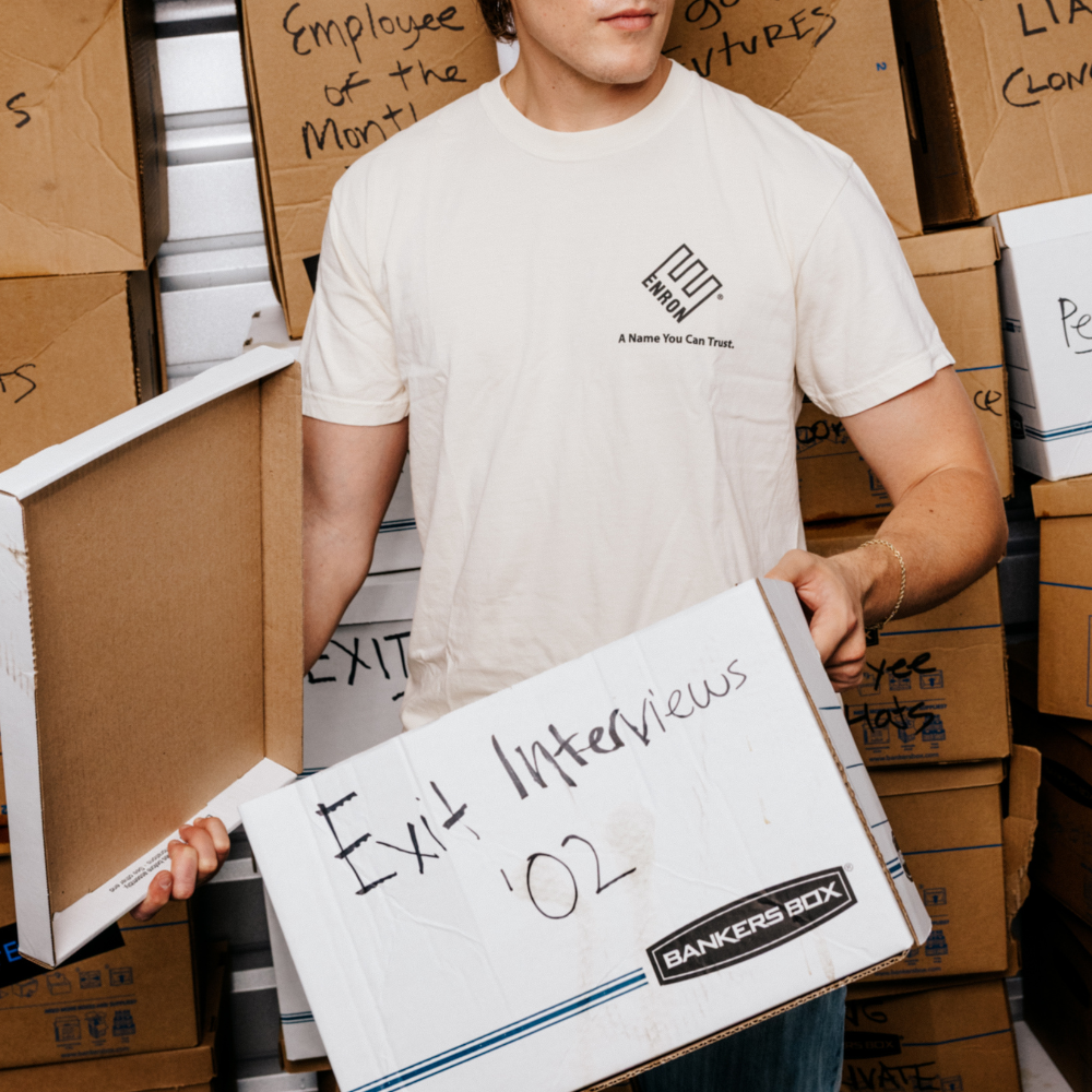 Enron Corp Tee - Ivory